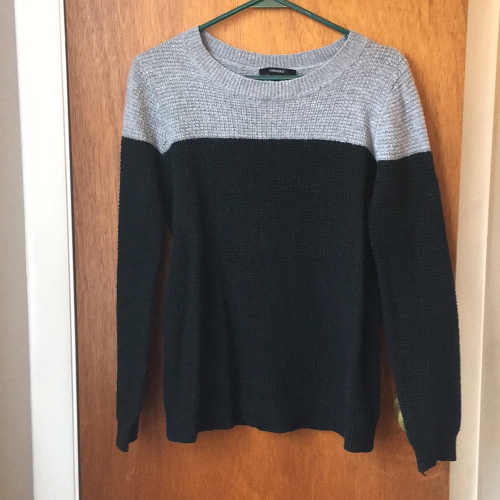 Black and grey sweater